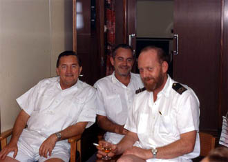 Three officers at Christmas