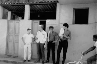 4 cadets going ashore