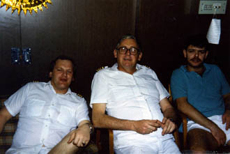 Three ship officers