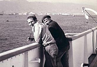 Two apprentices on deck