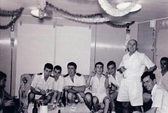 Officers in the lounge