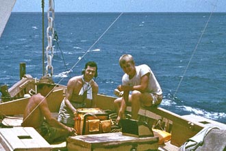 Testing lifeboat radio