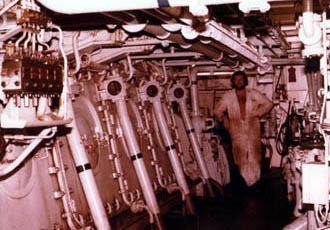 Lower platform of engineroom