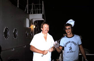 Two officers at Barbecue