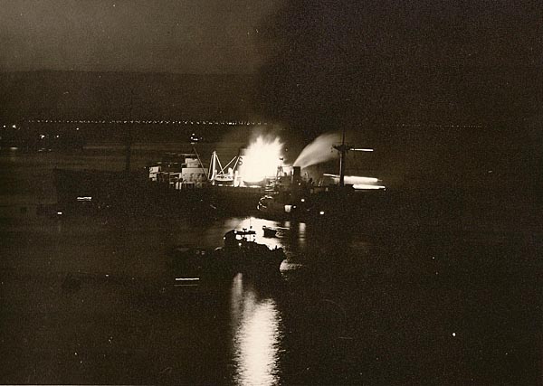 Cornish City on fire in Aden