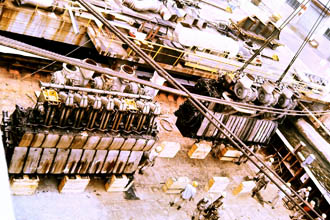 Lifting ashire one of the main engines