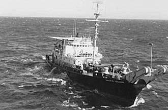 Tug bringing out urgent spares