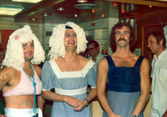 3 Officers in fancy dress