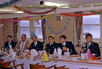 Dining table at Christmas