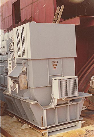 Close up of alternator