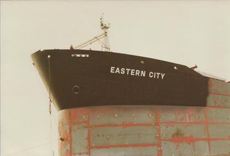 Upper bow painted also ship's name