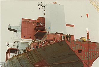 Port aft side of the accommodation block