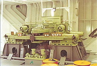 Close up of steering gear