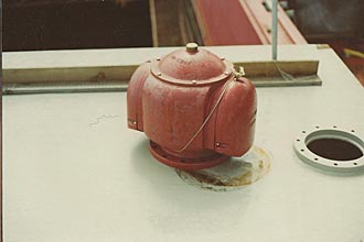 Pressure relief valve at No.4 hold