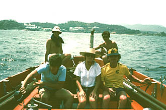 In the ship's lifeboat