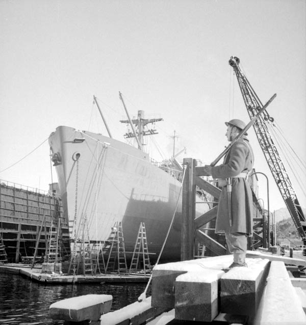 Fort Mumford fitting out in Prince Rupert.