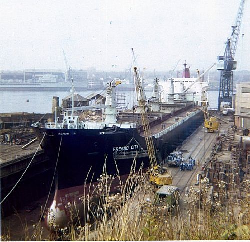 Fresno City in drydock