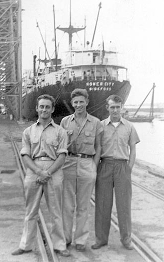 Personal astern of ship