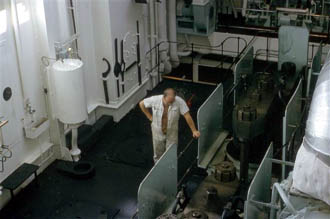 Colin Gateshill on the ER top platform