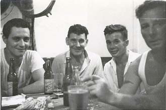 Four officers in lounge