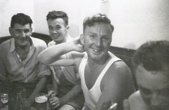 Four officers in lounge