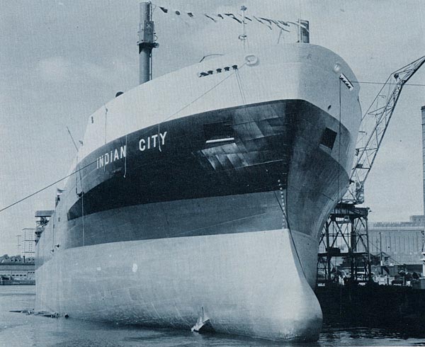 Vessel in drydock