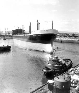 Indian City in the locks at Panama Canal