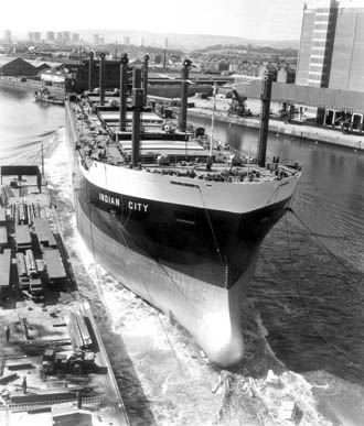 Leaving the lock at Panama Canal