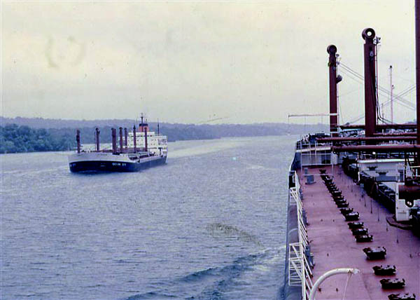 Stern view whilst at sea