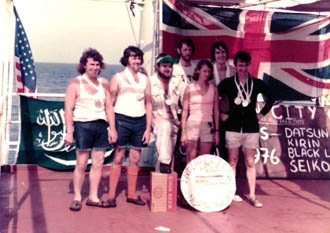 Team Thomdon on deck