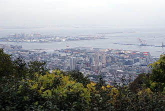 View from top of Kobe cable car