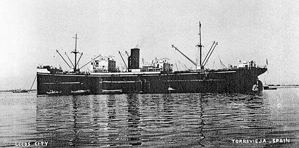 Leeds City at anchor