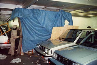 Protecting the cars during repairs