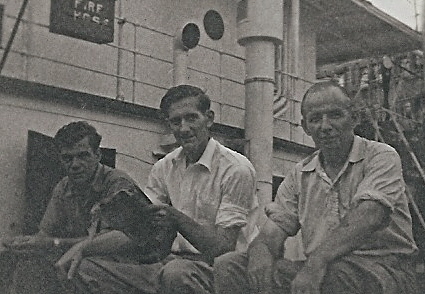 Three officers on deck