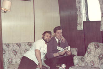 Two officers in lounge