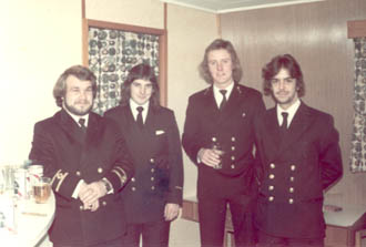 4 officers in lounge