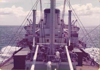 View from the stern