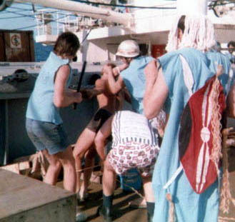 Crossing the line ceremony