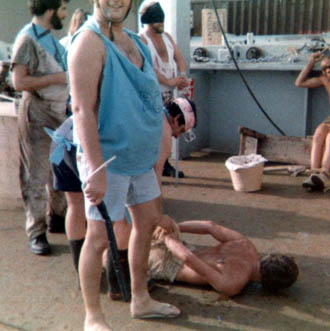 Crossing the line ceremony