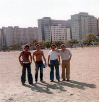 Officers on the beach