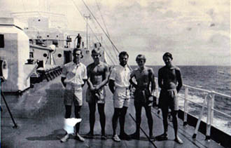 Five officers on deck