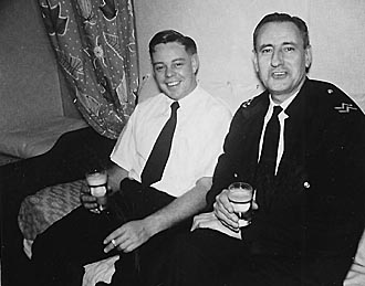 2nd officer and Chief steward having a beer