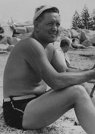 Electrician on the beach