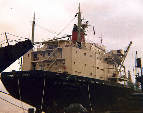 Srern view of vessel