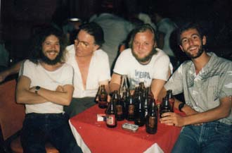 Four offices in a bar ashore