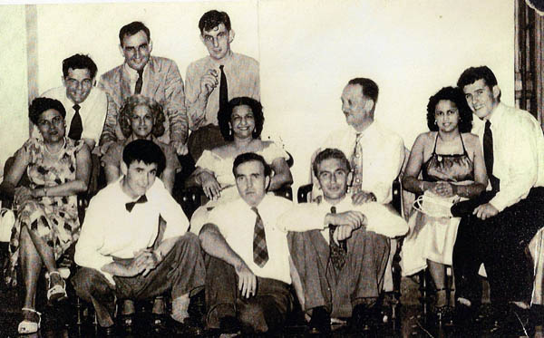 Officers at Grand Hotel Calcutta.