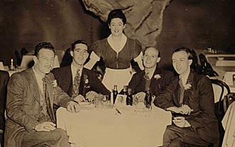 4 engineers at the Cave, Vancouver