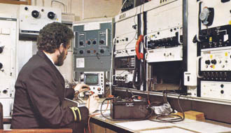 Radio Officer at work