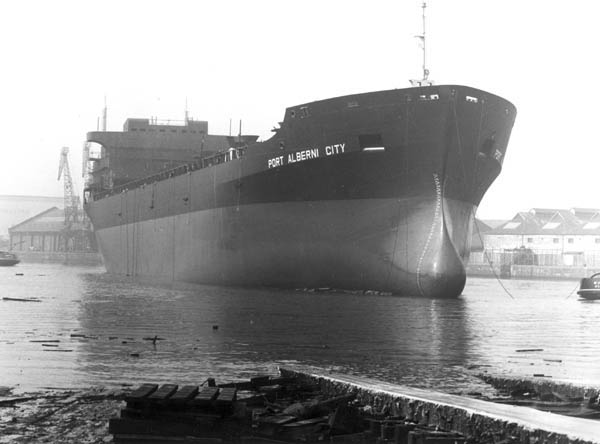 Port Alberni City being launched