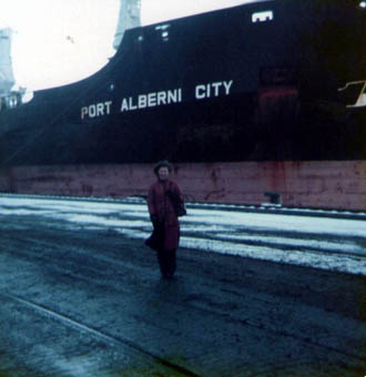 Vessel alongside in Cardiff